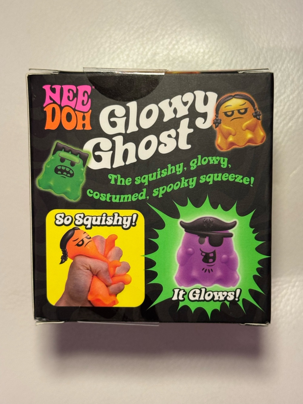 Needoh Glowy Ghost Halloween Squishy Fidget Glow in the Dark NEW SHIPS TODAY! - Picture 6 of 9